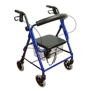 KARMAN HEALTHCARE Karman Healthcare R-4100N-BL 4 wheel Rollator-Blue R-4100N-BL